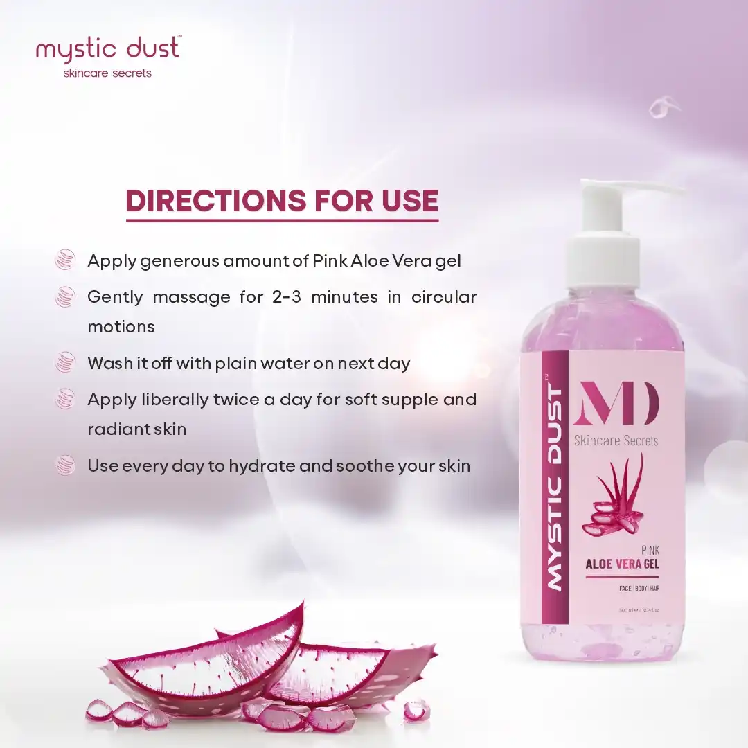 Pink Aloe Vera Gel